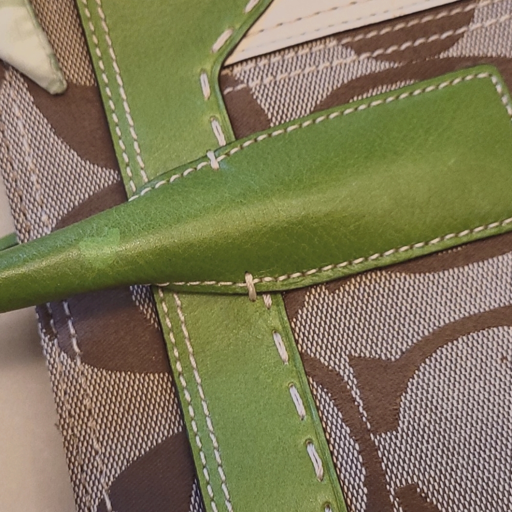 Coach Leather/Cloth Handbag - Picture 10 of 11